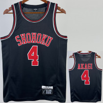 2023 SHOHOKU AKAGI #4 Black Top Quality Hot Pressing NBA Jersey (带标）