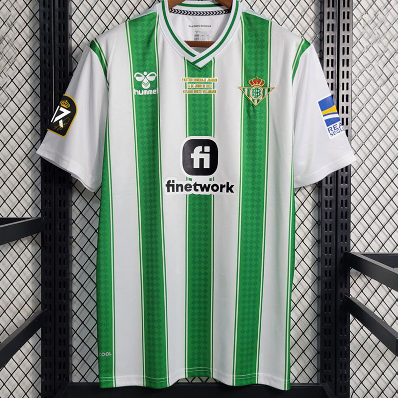 US$ 19.00 - 23-24 Real Betis Home 1:1 Fans Soccer Jersey (Homenaje Print  JOAQUIN 17) - m.sptkit.com