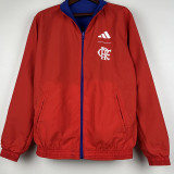 23-24 Flamengo Red & Blue Double Sided Windbreaker (双面风衣)