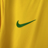 1998 Brazil Home Long Sleeve Retro Soccer Jersey (长袖)