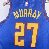 22-23 Nuggets MURRAY #27 Blue Top Quality Hot Pressing NBA Jersey (Trapeze Edition) 飞人版