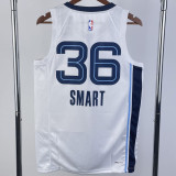 22-23 Grizzlies SMART #36 White Top Quality Hot Pressing NBA Jersey