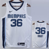 22-23 Grizzlies SMART #36 White Top Quality Hot Pressing NBA Jersey