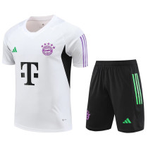 23-24 Bayern White Training Short Suit