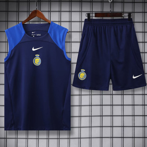 23-24 AL-Nassr Royal Blue Tank top and shorts suit