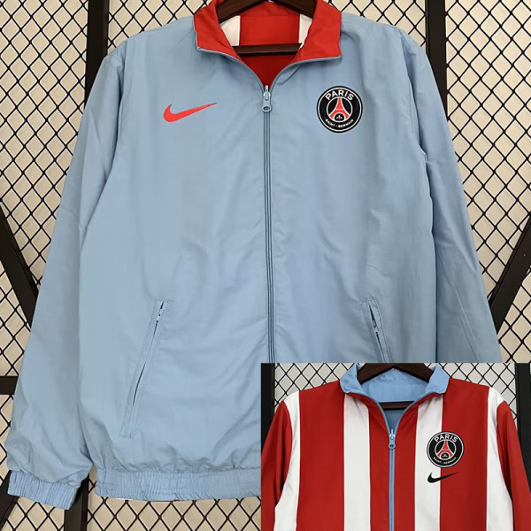 2023 PSG Blue & Red Double Sided Windbreaker (双面风衣)