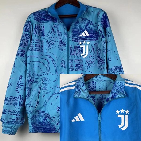 23-24 JUV Blue & Blue Double Sided Windbreaker (双面风衣)