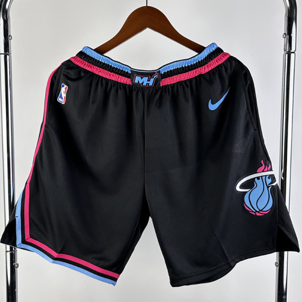 23-24 HEAT Black South Coast Top Quality NBA Pants