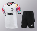 24-25 Man Utd White Training Short Suit