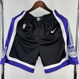 23-24 Kings Black Away Top Quality NBA Pants