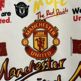 23-24 Man Utd White & Black Double Sided Windbreaker (双面风衣)