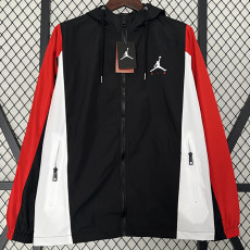 2024 New Jordan Black Red Windbreaker