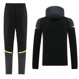 2024 Dortmund Black Hoodie Jacket Tracksuit #01