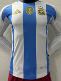 24-25 Argentina Home Long Sleeve Player Version Soccer Jersey (长袖球员)