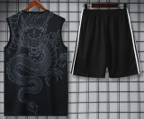 24-25 RMA Black Tank top and shorts suit #龙