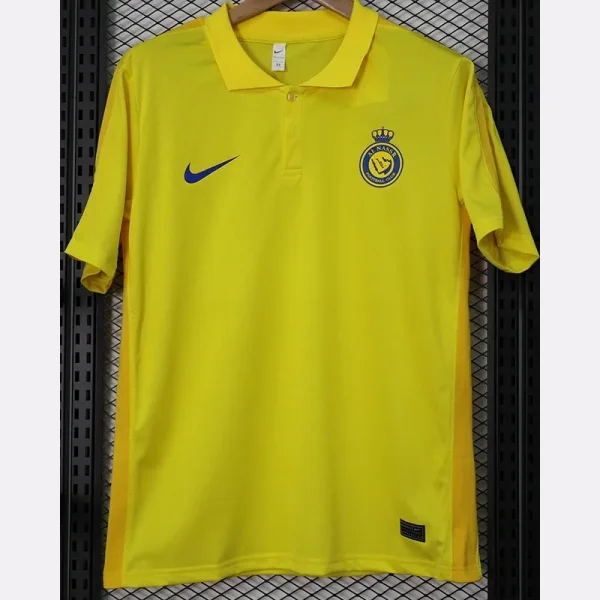 23-24 AL-Nassr Yellow Polo Short Sleeve