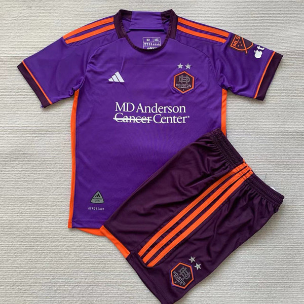 24-25 Houston Dynamo Away Kids Soccer Jersey (带章)