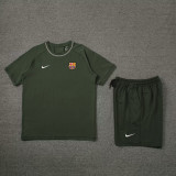 24-25 BAR Army Green Training Short Suit (High Quality)纯棉纱