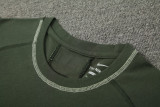 24-25 BAR Army Green Training Short Suit (High Quality)纯棉纱