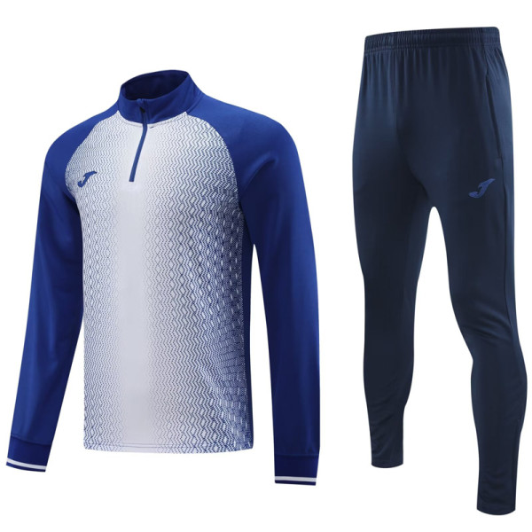 2024 JOM Fancy Blue Half Pull Tracksuit #811(半拉链)