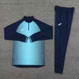 2024 JOM Blue Half Pull Tracksuit #811(半拉链)