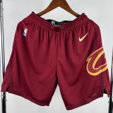 22-23 Cleveland Cavaliers Red Away Top Quality NBA Pants