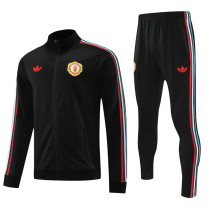 24-25 Man Utd Black Jacket Tracksuit