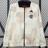 23-24 Flamengo Red & Beige Double Sided Windbreaker (双面风衣)