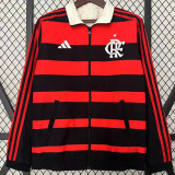 23-24 Flamengo Red & Beige Double Sided Windbreaker (双面风衣)