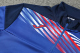 2024 JOM Fancy blue Half Pull Tracksuit #810(半拉链)