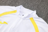 2024 JOM White Half Pull Tracksuit (半拉链)