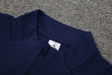 24-25 Italy Royal Blue Kids Half Pull Tracksuit (童装)(半拉链)