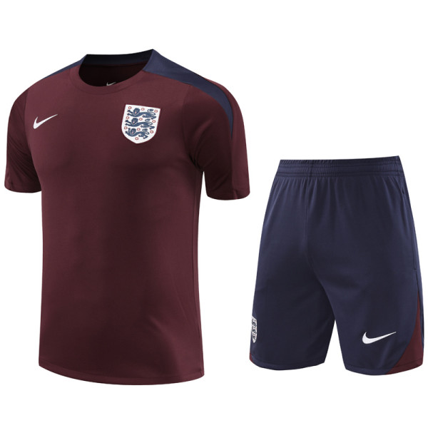 24-25 England Red Training Short Suit