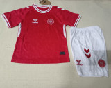 24-25 Denmark Home Kids Soccer Jersey