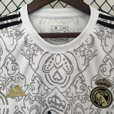 23-24 RMA White Special Edition Fans Soccer Jersey *队徽花纹