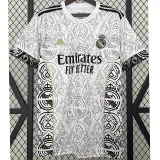 23-24 RMA White Special Edition Fans Soccer Jersey *队徽花纹