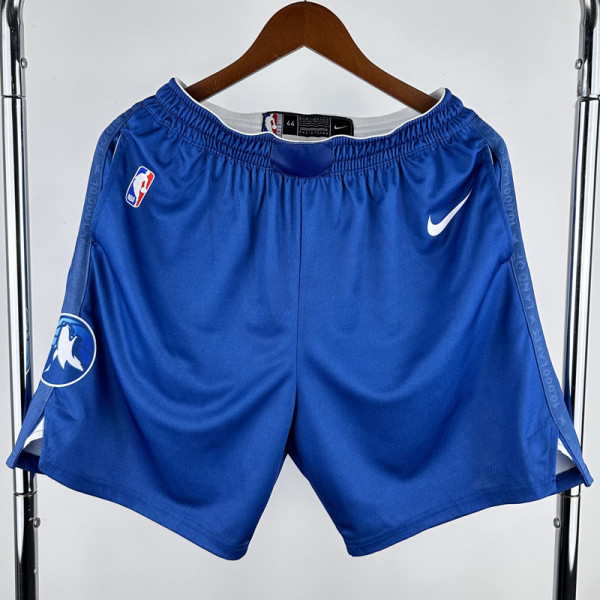 23-24  TIMBERWOLVES Blue City Edition Top Quality NBA Pants