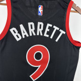 22-23 Raptors BARRETT #9 Black Top Quality Hot Pressing NBA Jersey (Trapeze Edition)飞人版