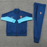 24-25 Portugal Royal blue Jacket Tracksuit #01