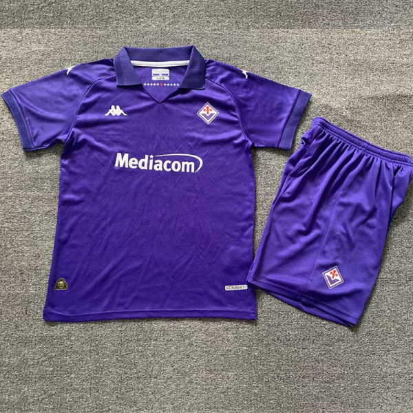 24-25 Fiorentina Home Kids Soccer Jersey