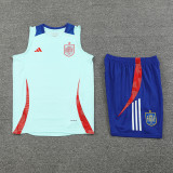 24-25 Spain Light blue Tank top and shorts suit