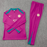 24-25 PSG Rose red Half Pull Tracksuit (半拉链)