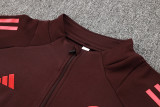 24-25 Bayern Deep Red Half Pull Tracksuit (半拉链)