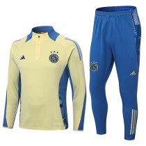 24-25 Ajax Yellow Half Pull Tracksuit (半拉链)