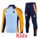 24-25 RMA Blue Yellow Kids Half Pull Tracksuit (半拉链)