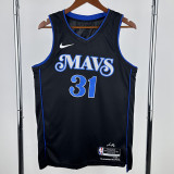 23-24 Dallas Mavericks THOMPSON #31 Black City Edition Top Quality Hot Pressing NBA Jersey(V领)