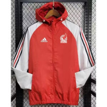 24-25 Mexico Red Windbreaker (白袖)