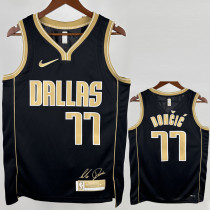 23-24 Dallas Mavericks DONCIC #30 Black Glory Edition Top Quality Hot Pressing NBA Jersey 荣耀版