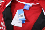 24-25 Bayern Red Black Windbreaker