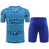 24-25 Brazil Fancy blue Training Short Suit